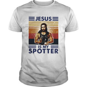 Jesus Is My Spotter retro Shirt